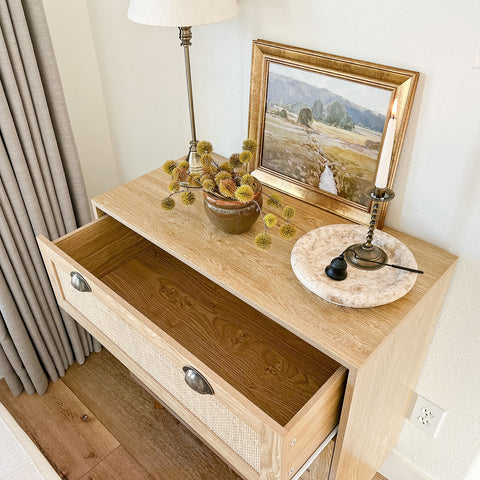 Natural Rattan Storage Cabinet and Chest of Drawers