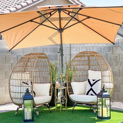 10ft Patio Cantilever Umbrella Square Outdoor Offset Umbrella