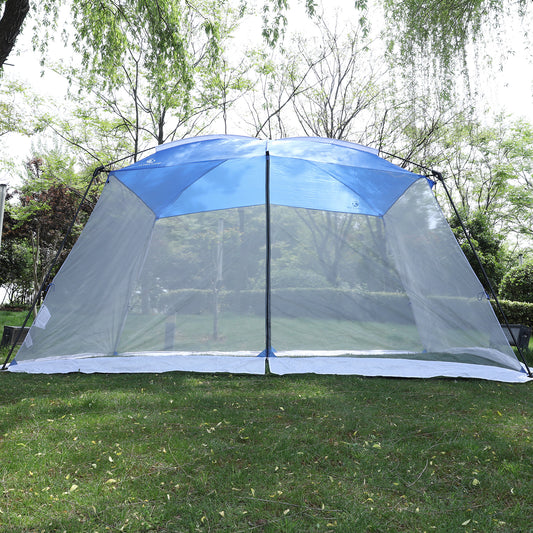 Mesh Screen Room 13 ft x 9 ft x 7 ft Beach Tent