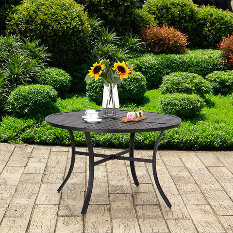 42" & 54" Geometric Stamped Patio Dining Round  Table