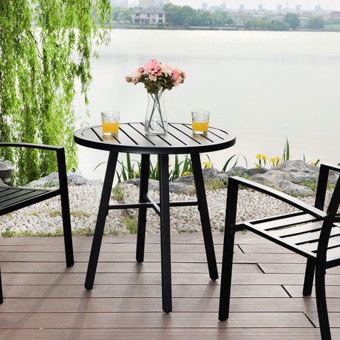 Steel Round Side Table