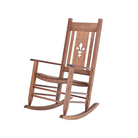 2PC Solid Outdoor Indoor Rocking Chair for Patio Deck Garden Rocker Chair