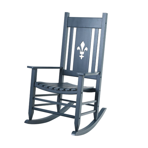 2PC Solid Outdoor Indoor Rocking Chair for Patio Deck Garden Rocker Chair