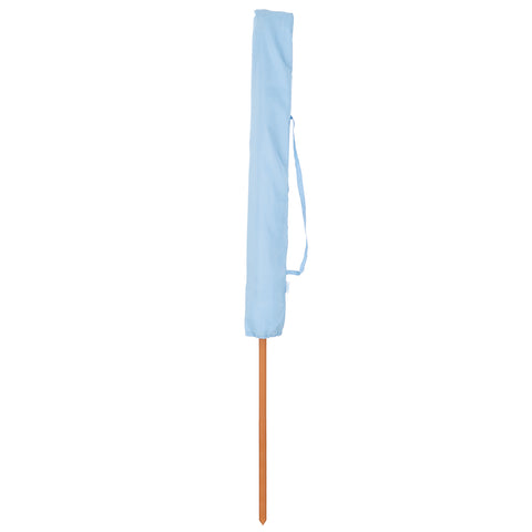 7ft Auto-Tilt Beach Tassel Umbrella With Handy Carry Bags
