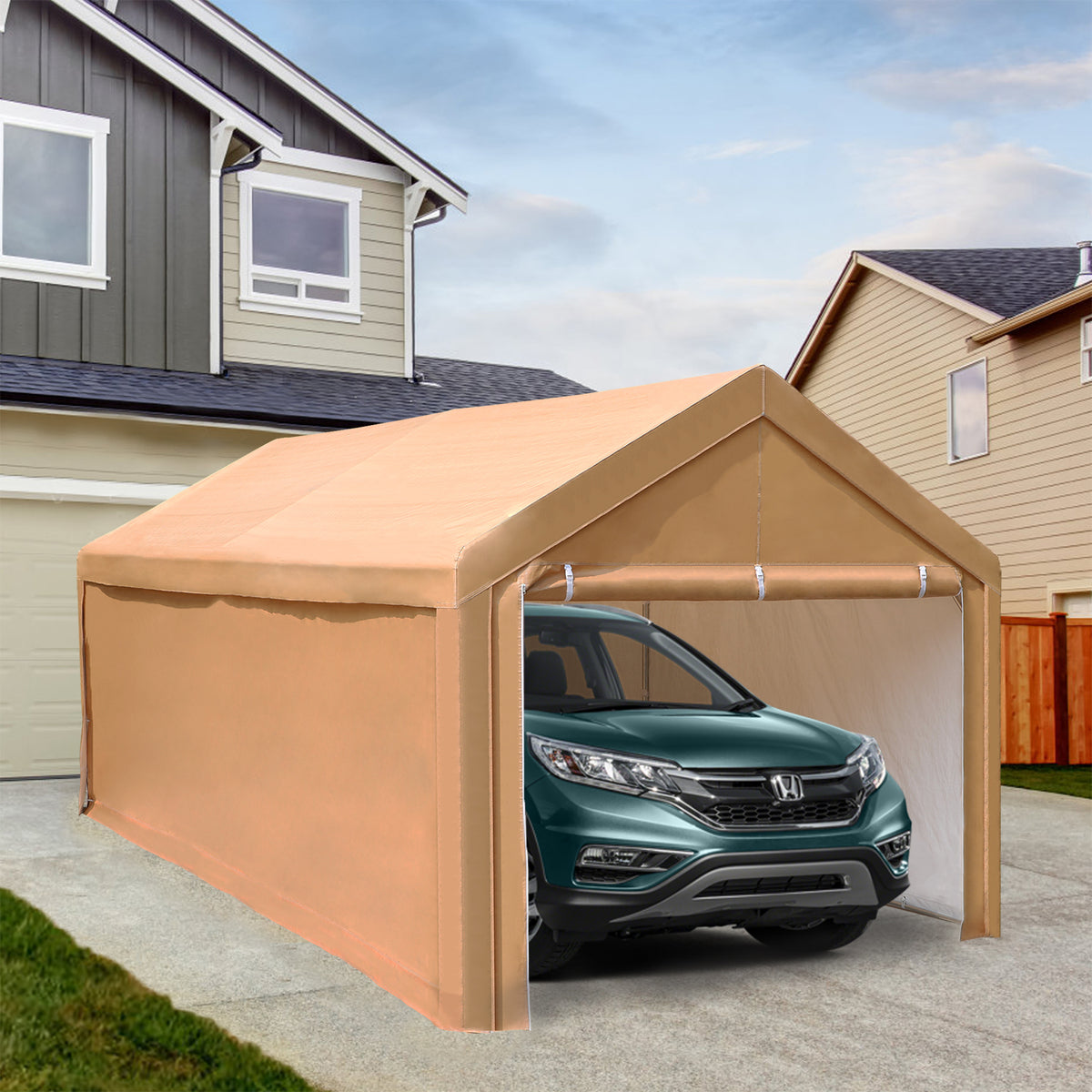 10x20 ft Heavy Duty Carport Car Canopy Garage Boat Shelter Party Tent