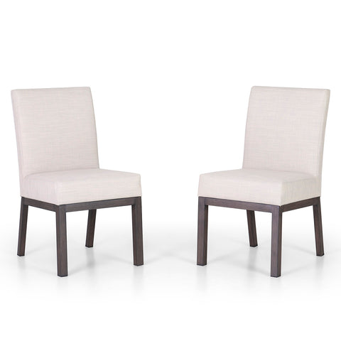 Textilene Fabric Padded Fixed Patio Lounge Chairs, Set of 2