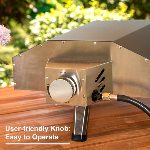 60s Quick Roast Propane Gas Outdoor Pizza Oven for 13" Pizza
