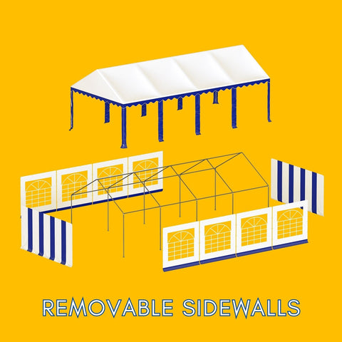 13'x26' Scalloped Valance Party Tent Canopy Shelter with Heavy Duty Design (Includes Carry Bag)
