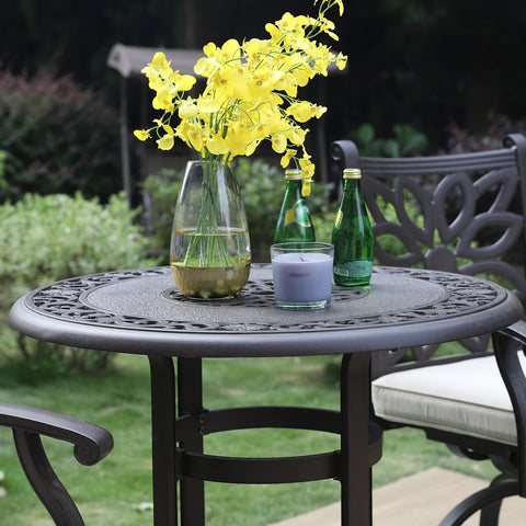 41" Height Cast Aluminum Patio Outdoor Pub High Round/Square Bar Table