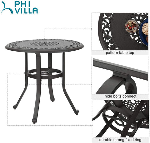 Cast Aluminum Round Table 32"