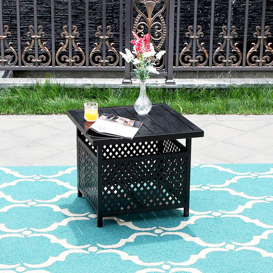 Outdoor Bistro Table with Umbrella Hole